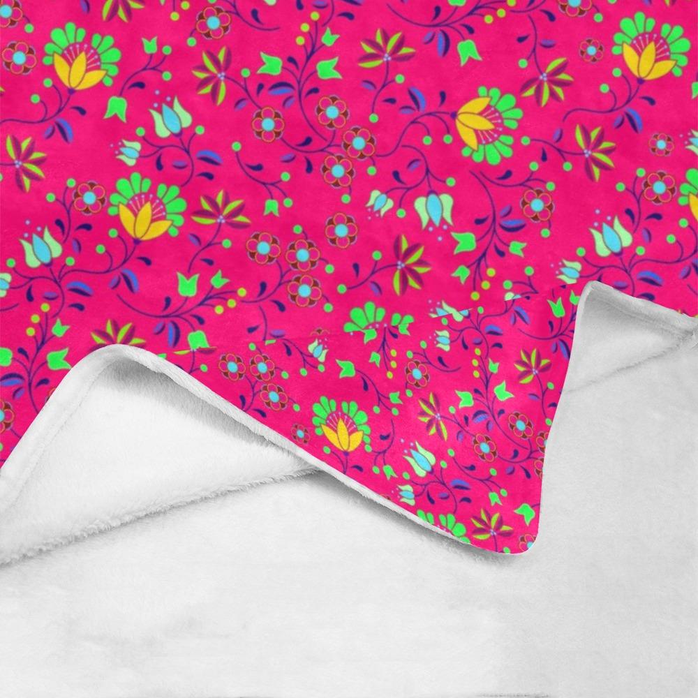 Fleur Indigine Rouge Ultra-Soft Micro Fleece Blanket 60"x80" Ultra-Soft Blanket 60''x80'' e-joyer