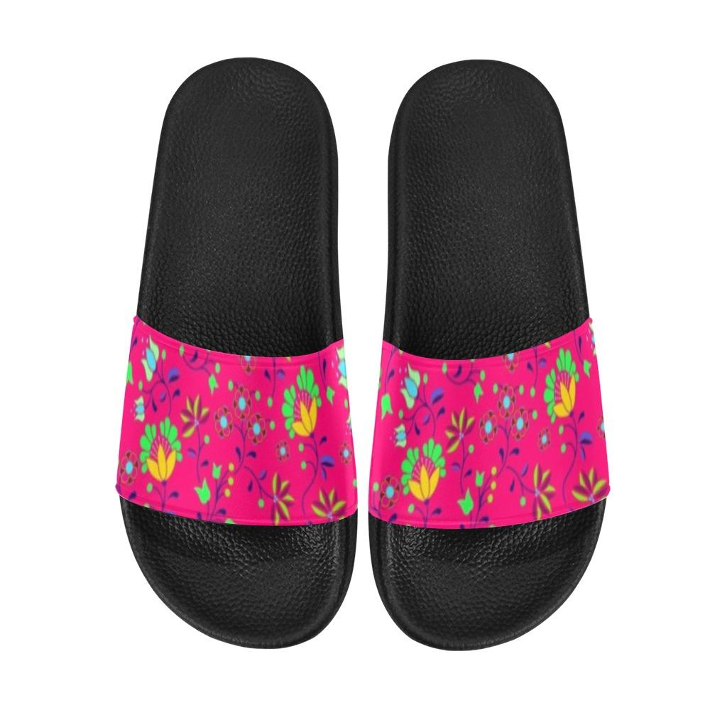 Fleur Indigine Rouge Women's Slide Sandals (Model 057) Women's Slide Sandals (057) e-joyer