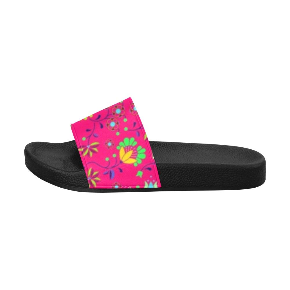 Fleur Indigine Rouge Women's Slide Sandals (Model 057) Women's Slide Sandals (057) e-joyer