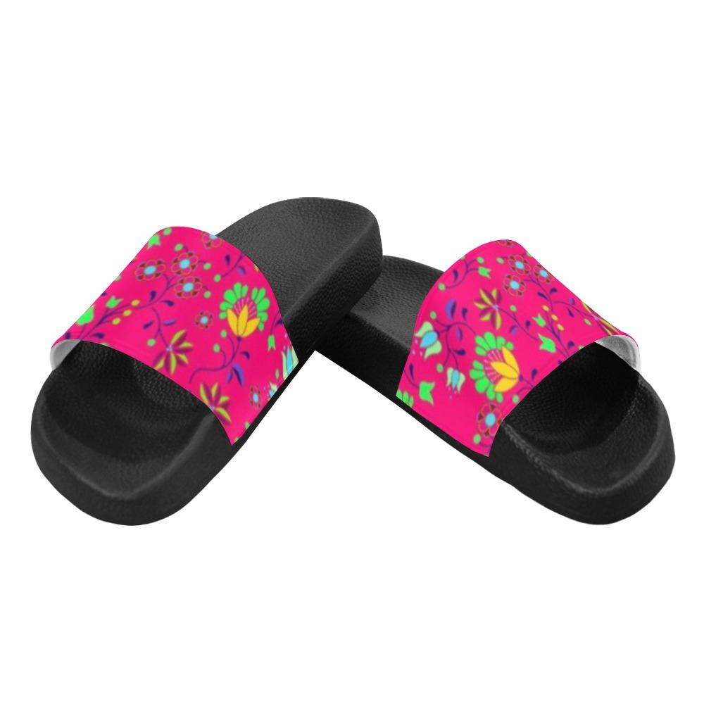 Fleur Indigine Rouge Women's Slide Sandals (Model 057) Women's Slide Sandals (057) e-joyer