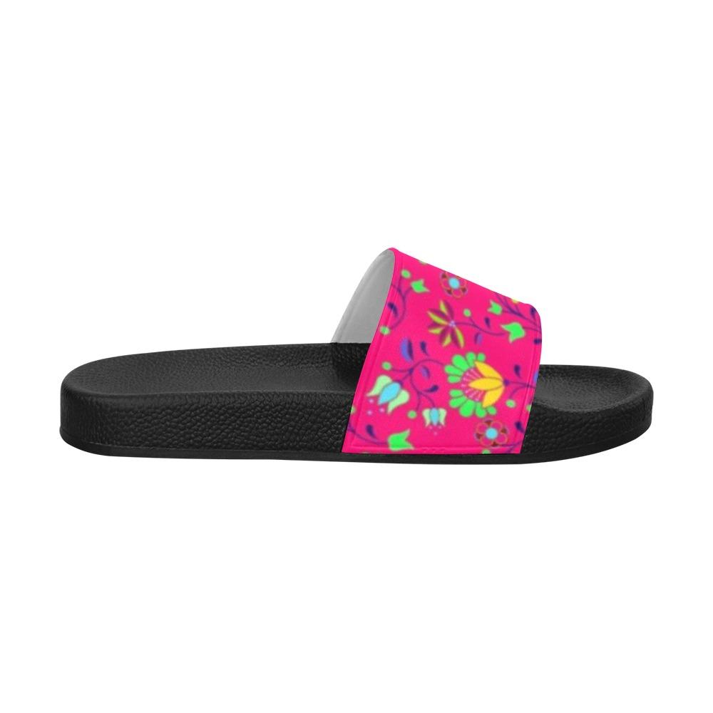 Fleur Indigine Rouge Women's Slide Sandals (Model 057) Women's Slide Sandals (057) e-joyer