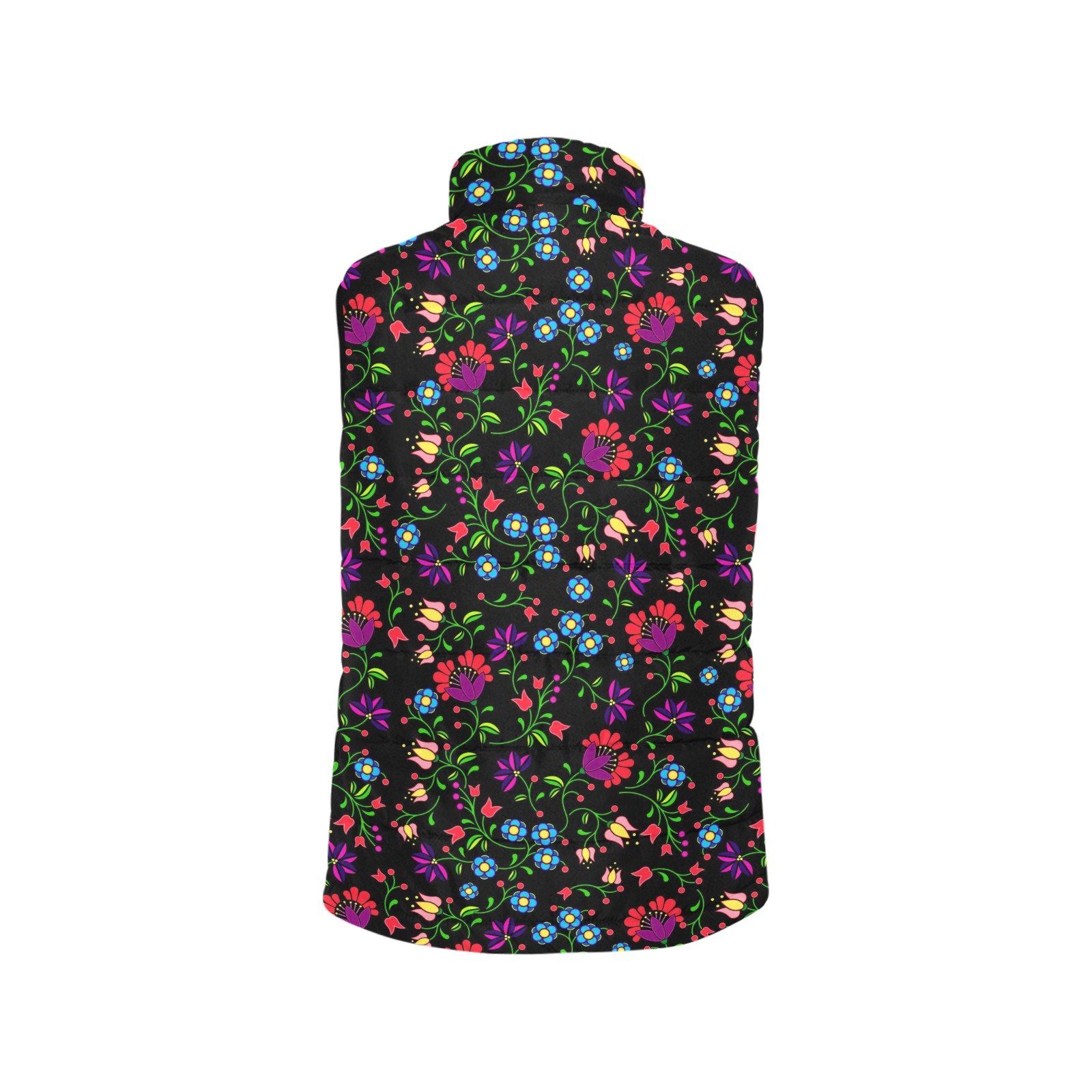 Fleur Indigine Women's Padded Vest Jacket (Model H44) Women's Padded Vest Jacket (H44) e-joyer