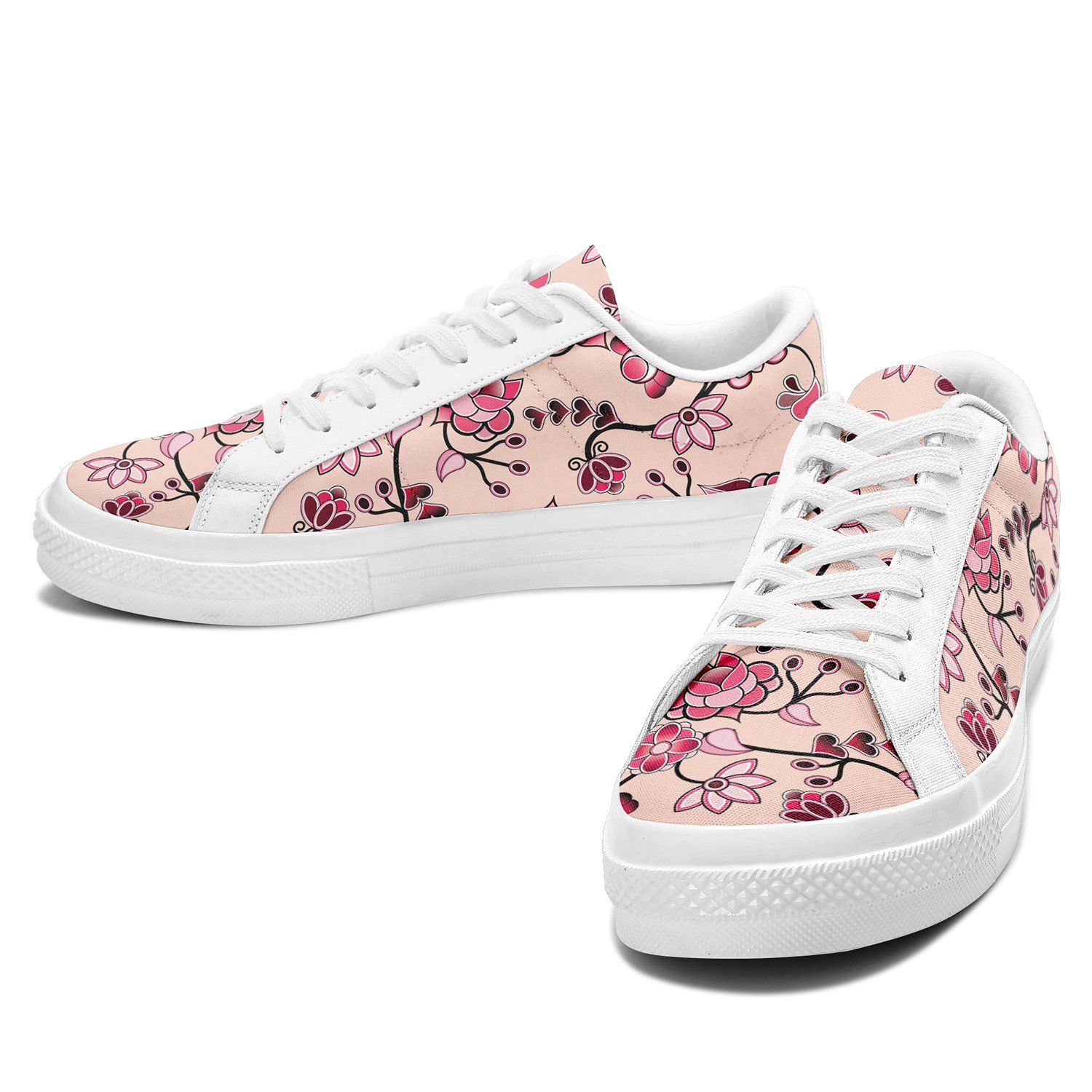 Floral Amour Aapisi Low Top Canvas Shoes White Sole aapisi Herman
