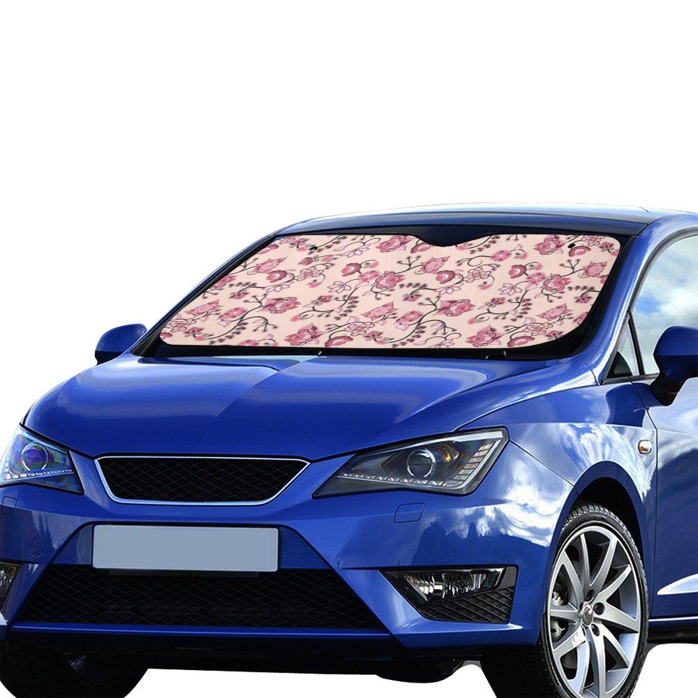 Floral Amour Car Sun Shade 55"x30" Car Sun Shade e-joyer