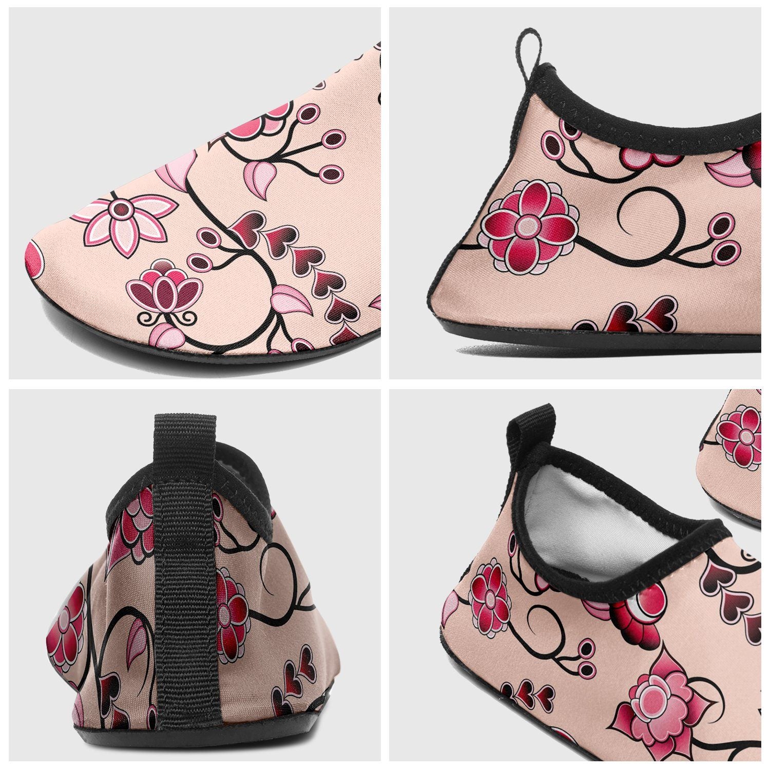 Floral Amour Sockamoccs Kid's Slip On Shoes Herman