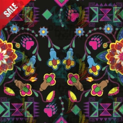 Floral and Geomteric Dance - 04 Cotton Poplin Fabric By the Yard Fabric NBprintex