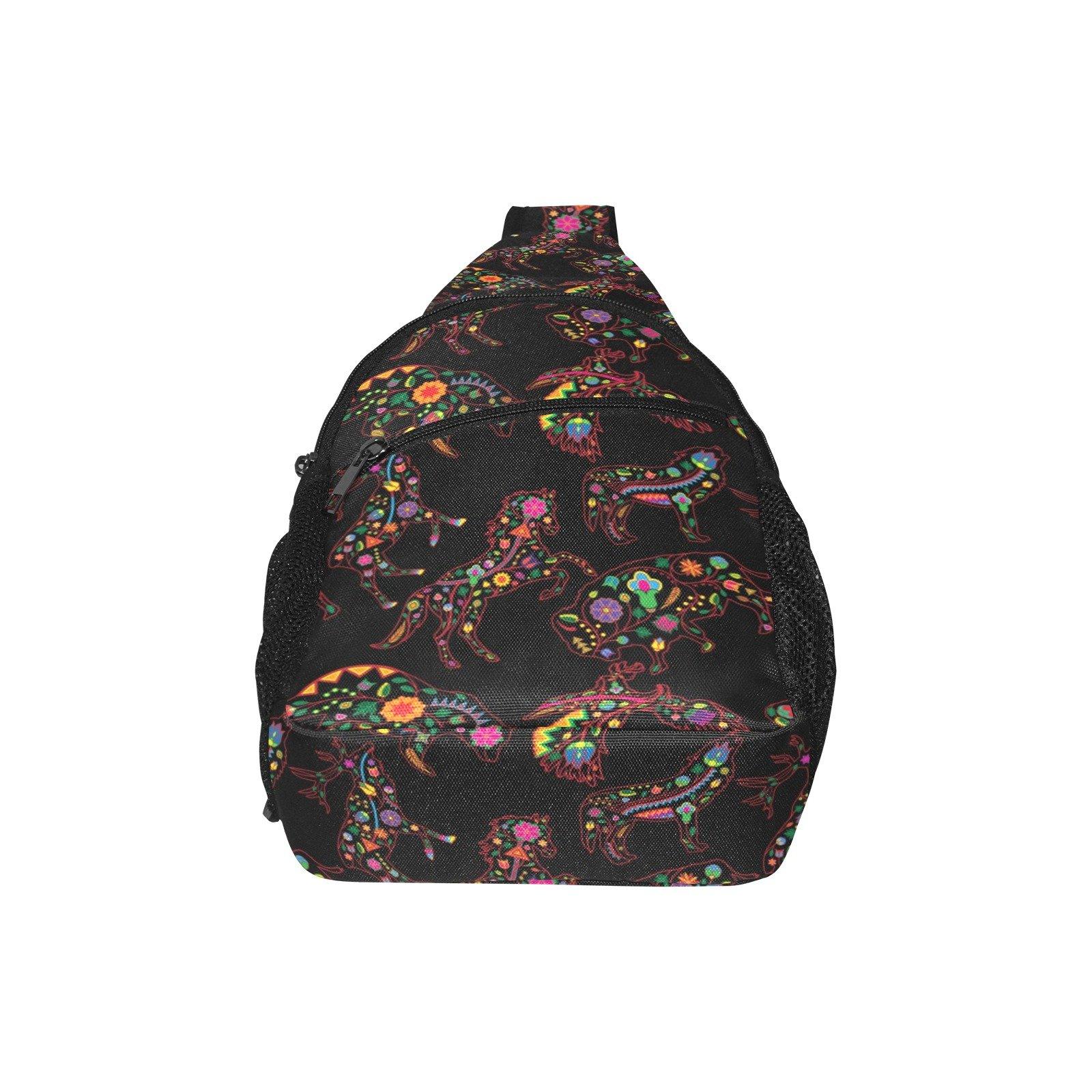 Floral Animals All Over Print Chest Bag (Model 1719) All Over Print Chest Bag (1719) e-joyer