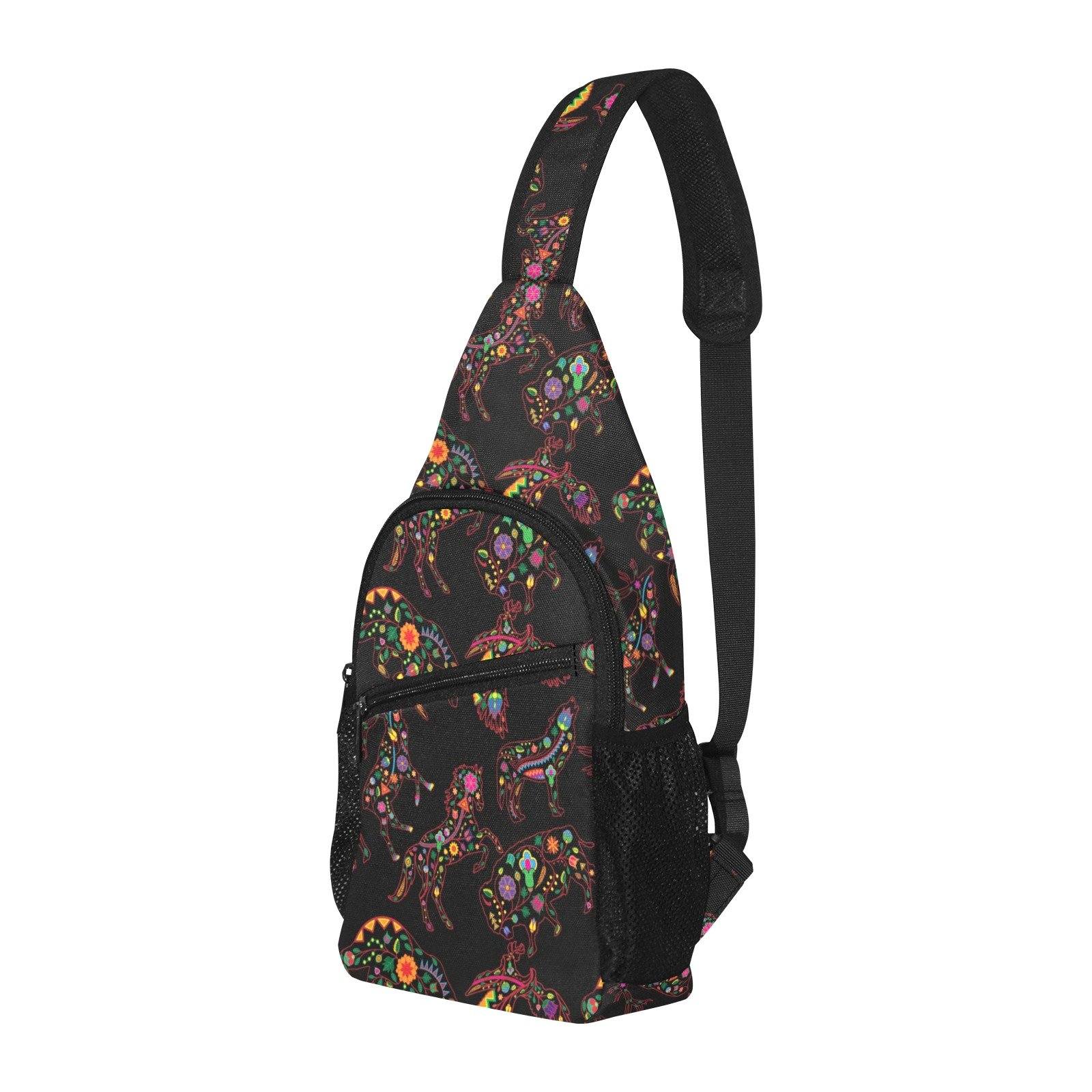 Floral Animals All Over Print Chest Bag (Model 1719) All Over Print Chest Bag (1719) e-joyer