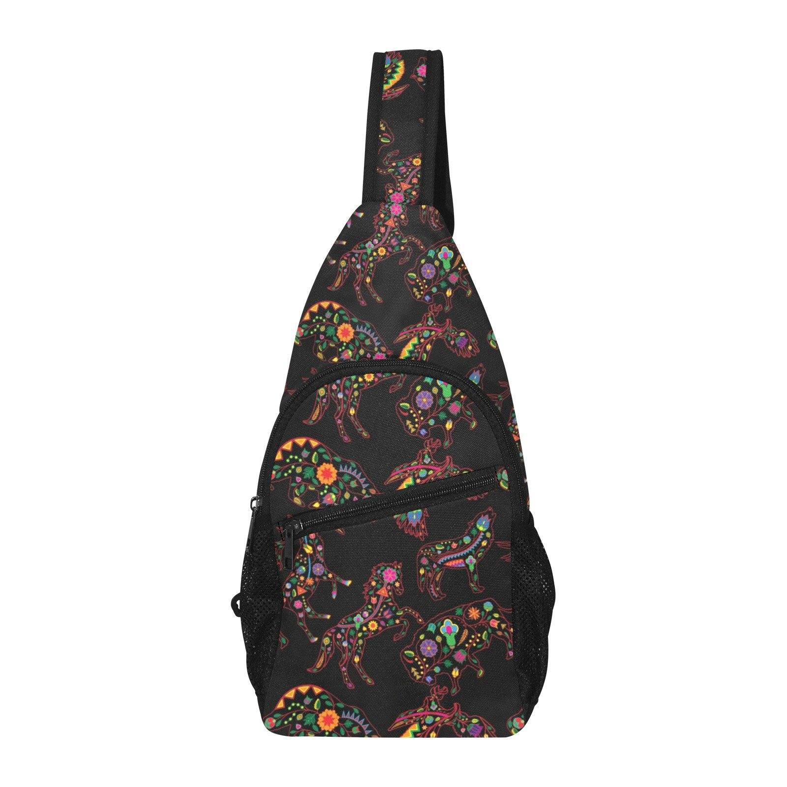 Floral Animals All Over Print Chest Bag (Model 1719) All Over Print Chest Bag (1719) e-joyer