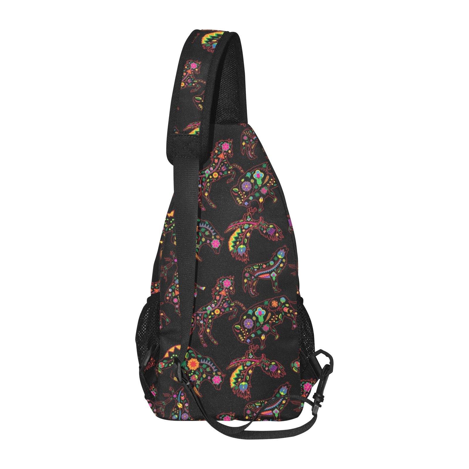 Floral Animals All Over Print Chest Bag (Model 1719) All Over Print Chest Bag (1719) e-joyer