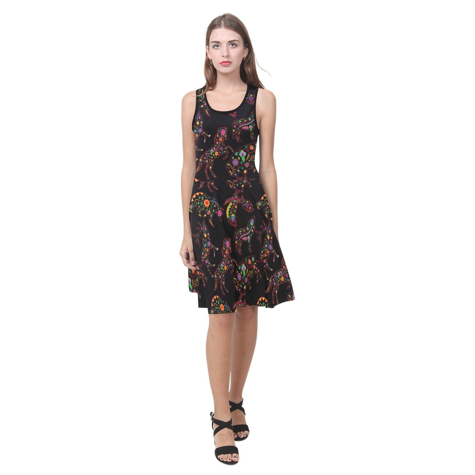 Floral Animals Atalanta Sundress (Model D04) Atalanta Sundress (D04) e-joyer