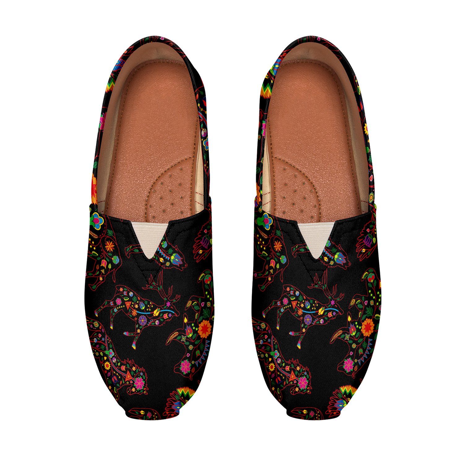 Floral Animals Casual Unisex Slip On Shoe Herman