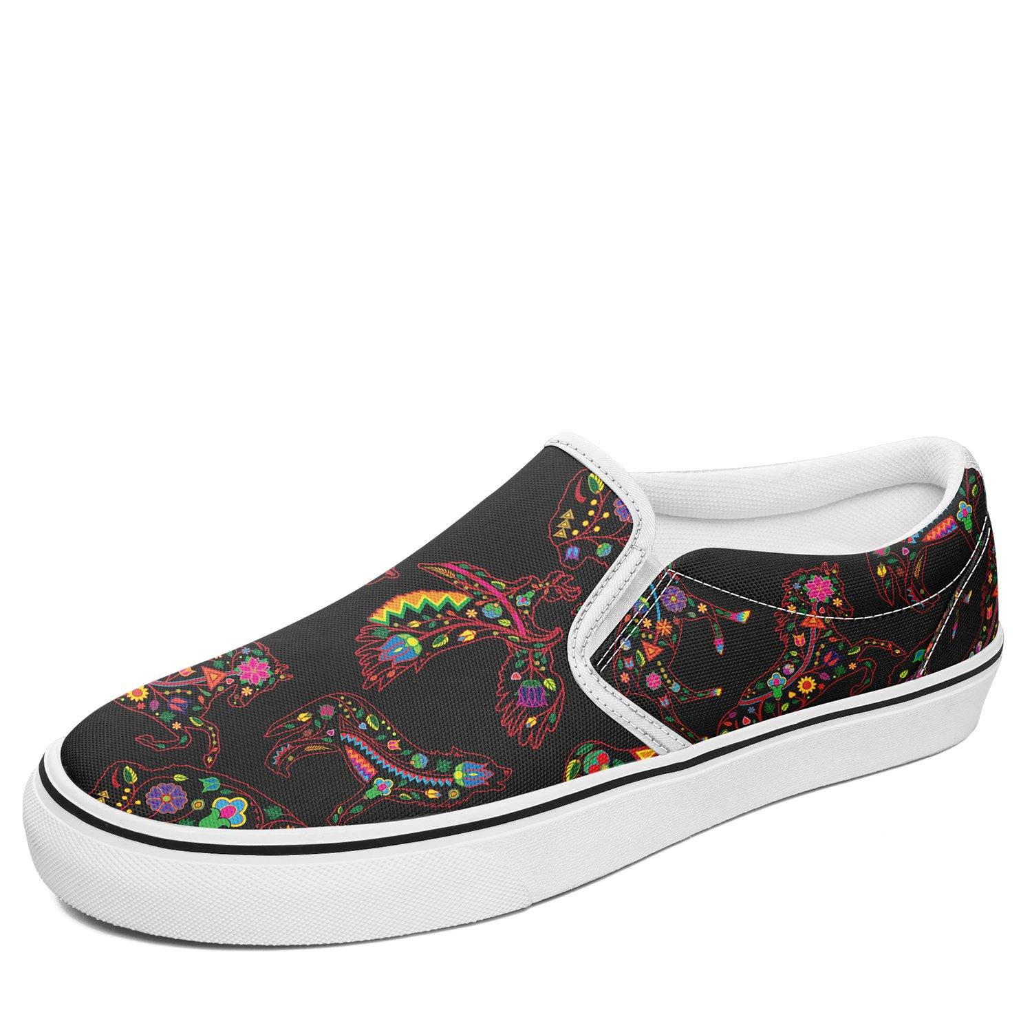 Floral Animals Otoyimm Canvas Slip On Shoes otoyimm Herman