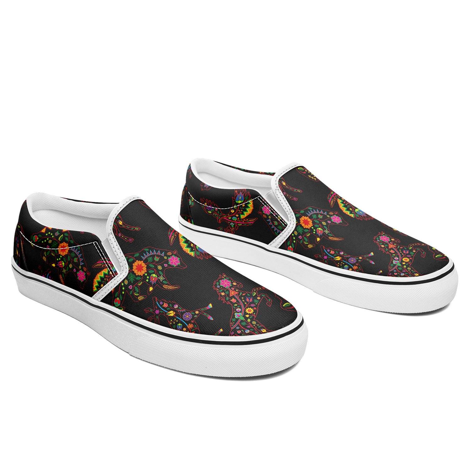 Floral Animals Otoyimm Kid's Canvas Slip On Shoes otoyimm Herman