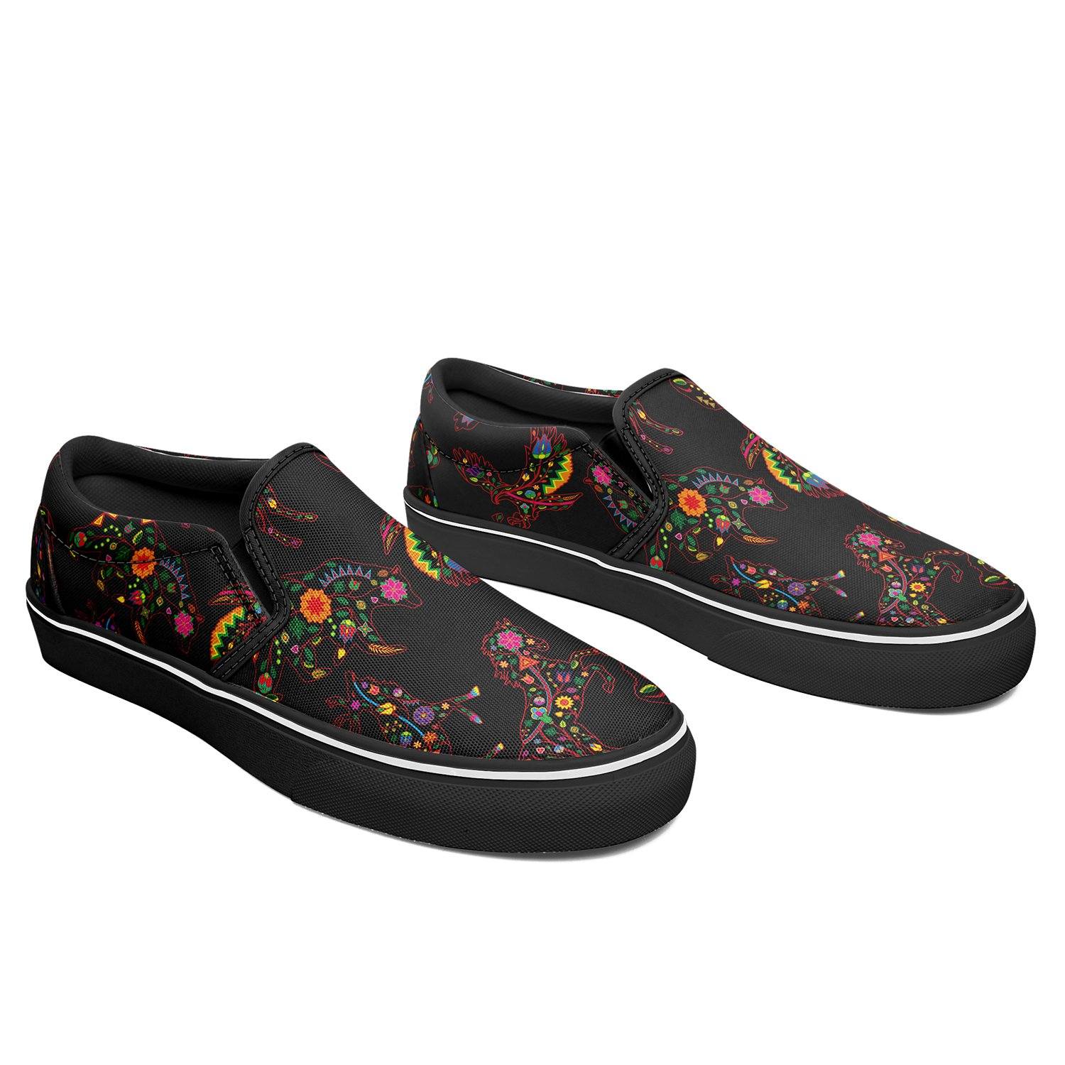 Floral Animals Otoyimm Kid's Canvas Slip On Shoes otoyimm Herman