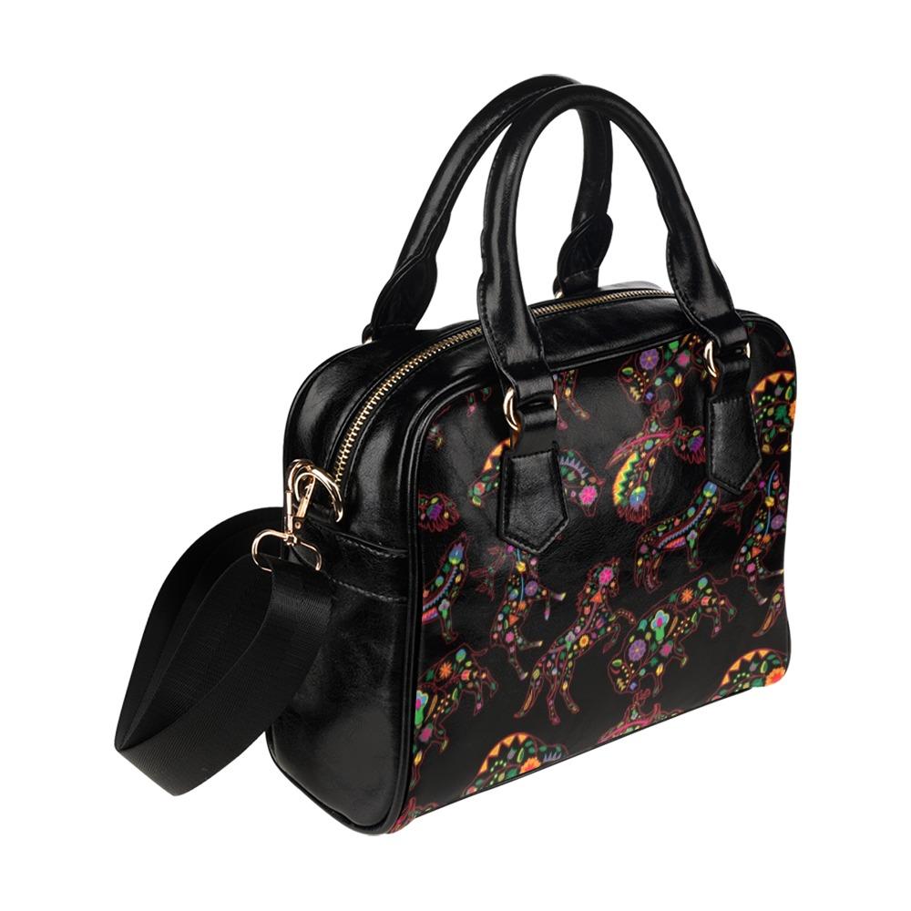Floral Animals Shoulder Handbag (Model 1634) Shoulder Handbags (1634) e-joyer