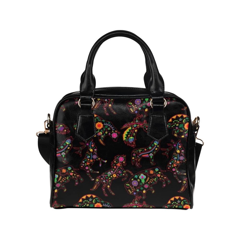Floral Animals Shoulder Handbag (Model 1634) Shoulder Handbags (1634) e-joyer