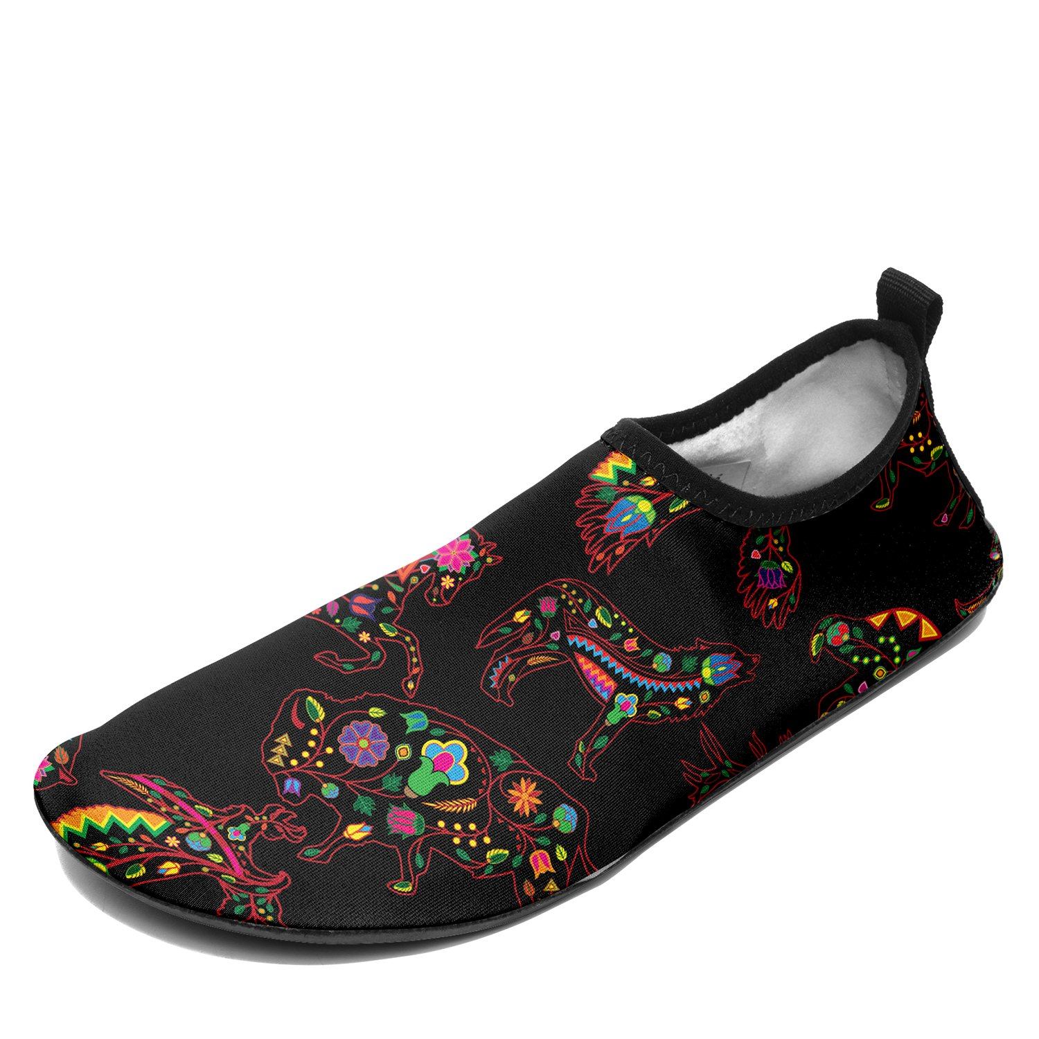 Floral Animals Sockamoccs Slip On Shoes Herman