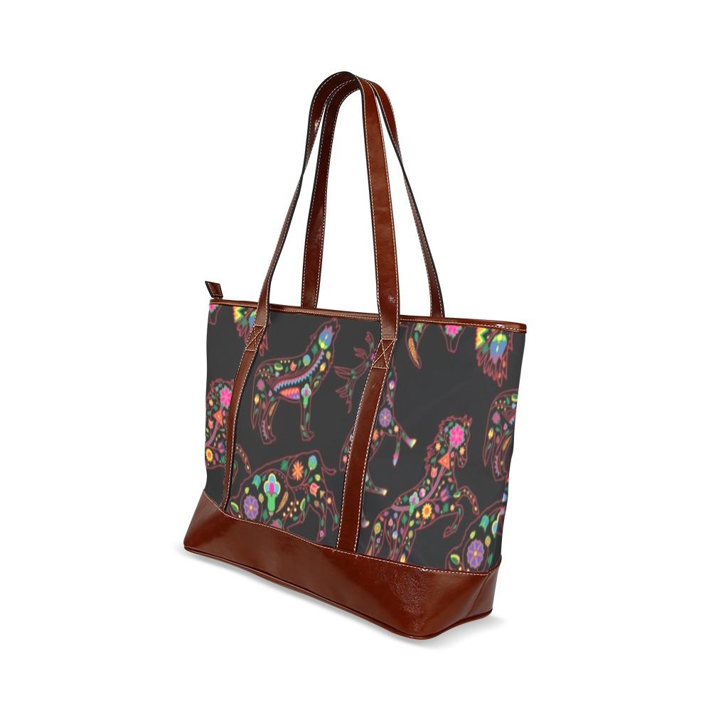 Floral Animals Tote Handbag (Model 1642) handbag e-joyer