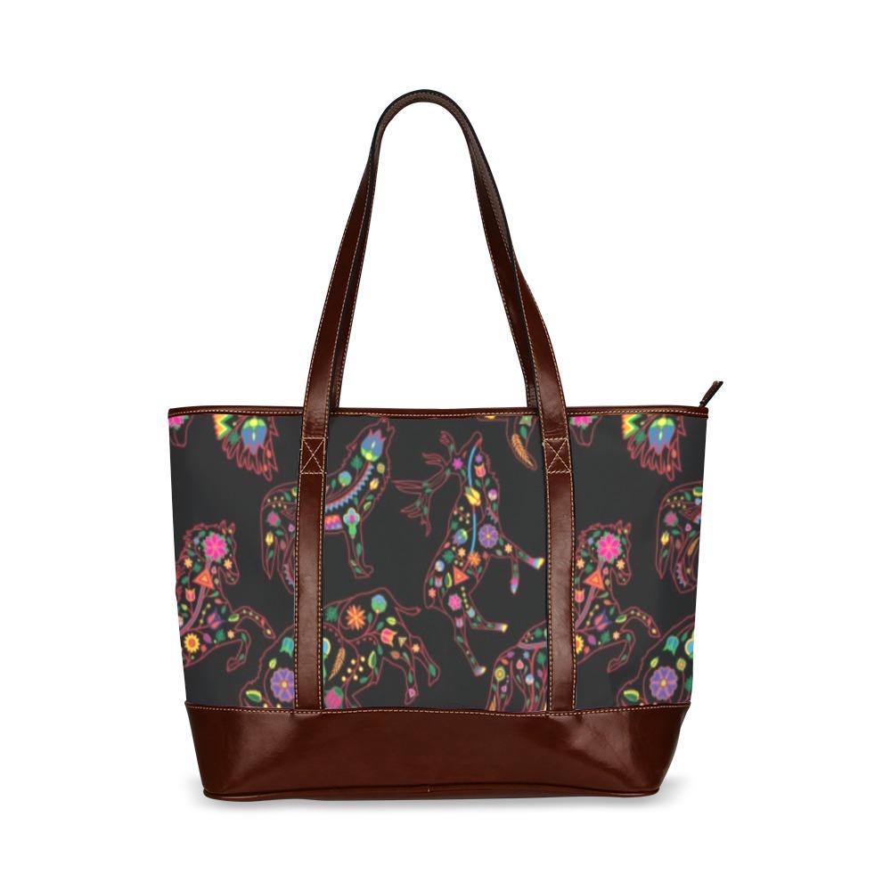 Floral Animals Tote Handbag (Model 1642) handbag e-joyer