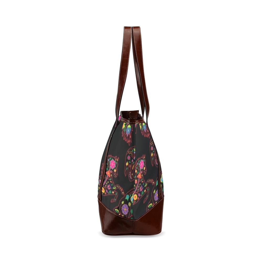Floral Animals Tote Handbag (Model 1642) handbag e-joyer
