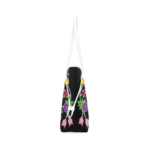Floral Beadwork-01 Clover Canvas Tote Bag (Model 1661) Clover Canvas Tote Bag (1661) e-joyer