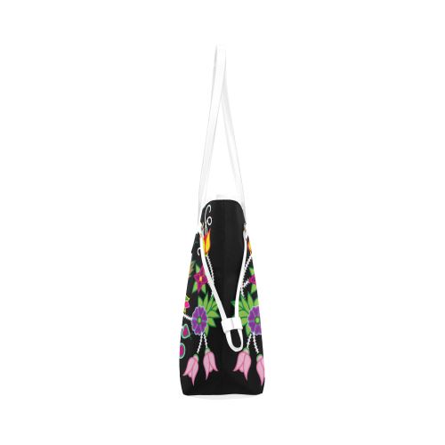 Floral Beadwork-01 Clover Canvas Tote Bag (Model 1661) Clover Canvas Tote Bag (1661) e-joyer