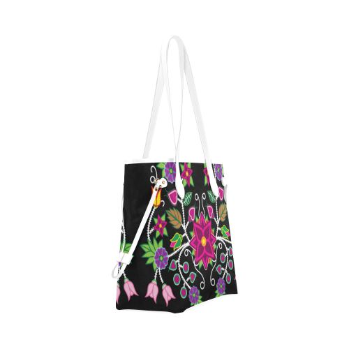 Floral Beadwork-01 Clover Canvas Tote Bag (Model 1661) Clover Canvas Tote Bag (1661) e-joyer