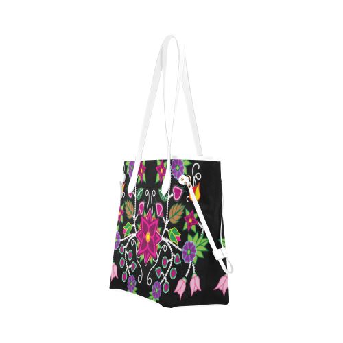 Floral Beadwork-01 Clover Canvas Tote Bag (Model 1661) Clover Canvas Tote Bag (1661) e-joyer