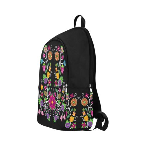 Floral Beadwork-01 Fabric Backpack for Adult (Model 1659) Casual Backpack for Adult (1659) e-joyer