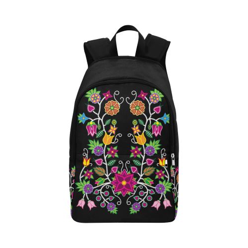 Floral Beadwork-01 Fabric Backpack for Adult (Model 1659) Casual Backpack for Adult (1659) e-joyer