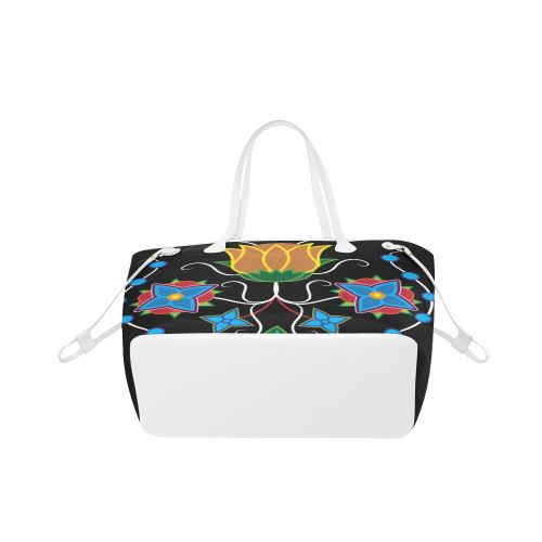Floral Beadwork-02 Clover Canvas Tote Bag (Model 1661) Clover Canvas Tote Bag (1661) e-joyer