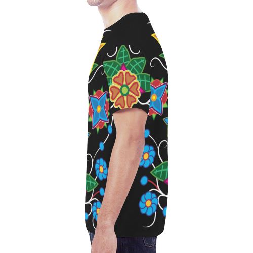Floral Beadwork-02 New All Over Print T-shirt for Men (Model T45) New All Over Print T-shirt for Men (T45) e-joyer