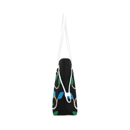 Floral Beadwork-03 Clover Canvas Tote Bag (Model 1661) Clover Canvas Tote Bag (1661) e-joyer