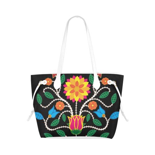 Floral Beadwork-03 Clover Canvas Tote Bag (Model 1661) Clover Canvas Tote Bag (1661) e-joyer
