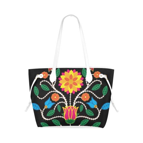 Floral Beadwork-03 Clover Canvas Tote Bag (Model 1661) Clover Canvas Tote Bag (1661) e-joyer