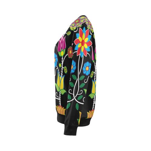 Floral Beadwork-04 All Over Print Crewneck Sweatshirt for Women (Model H18) Crewneck Sweatshirt for Women (H18) e-joyer