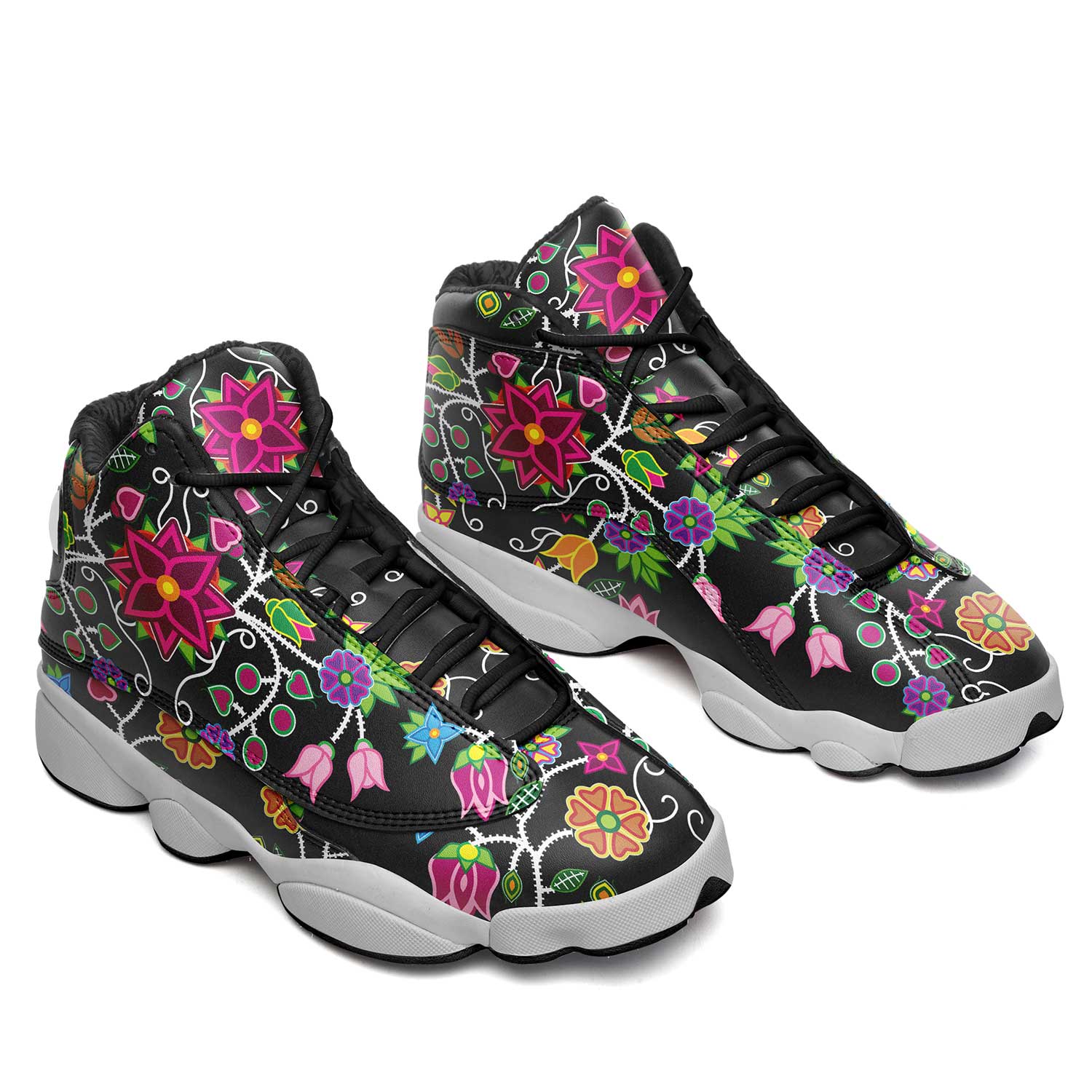 Floral Beadwork Athletic Shoes Herman