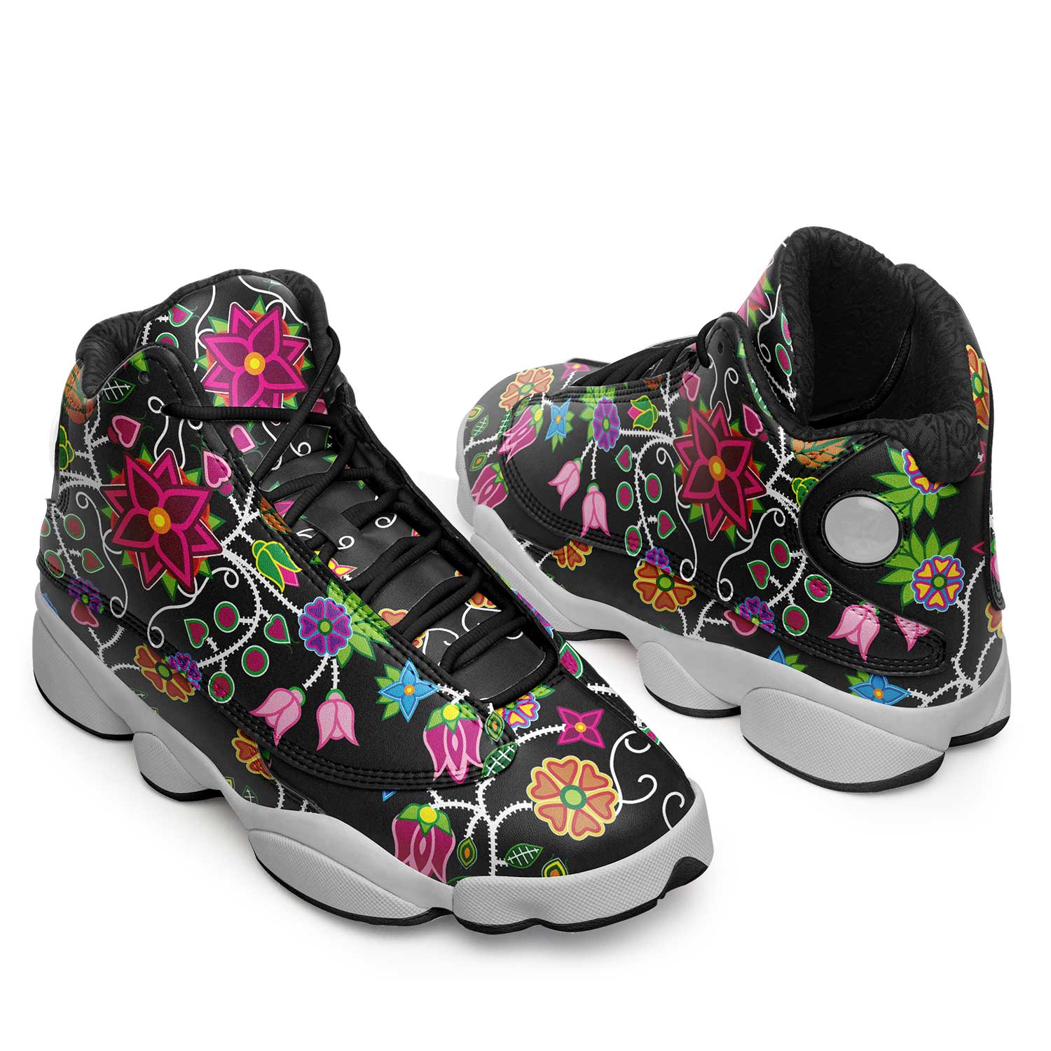 Floral Beadwork Athletic Shoes Herman