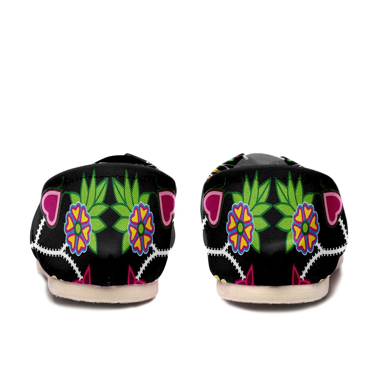 Floral Beadwork Casual Unisex Slip On Shoe Herman
