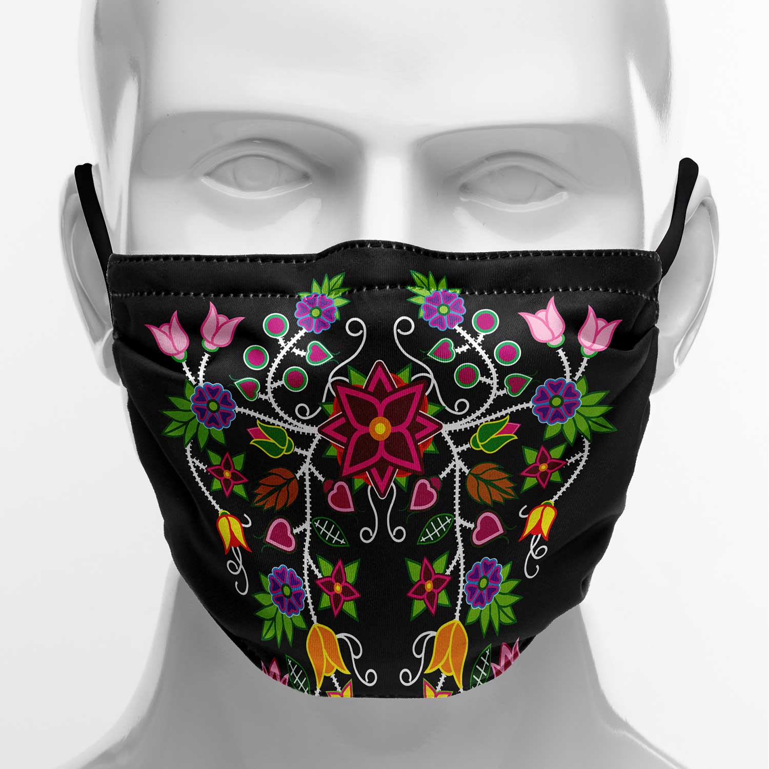 Floral Beadwork Face Cover Herman