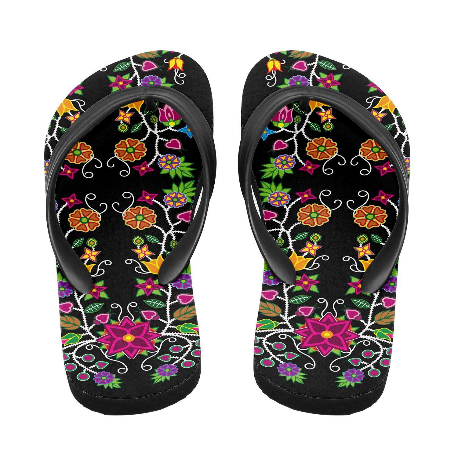 Floral Beadwork Flip Flops 49 Dzine