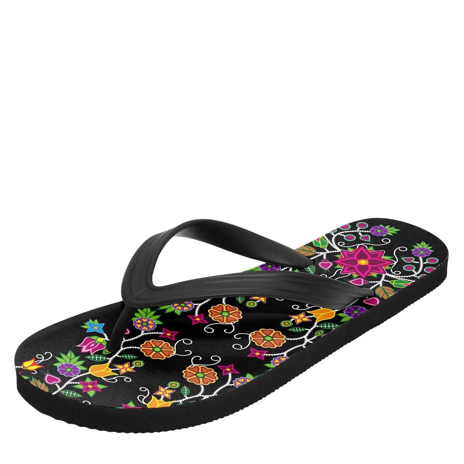 Floral Beadwork Flip Flops 49 Dzine