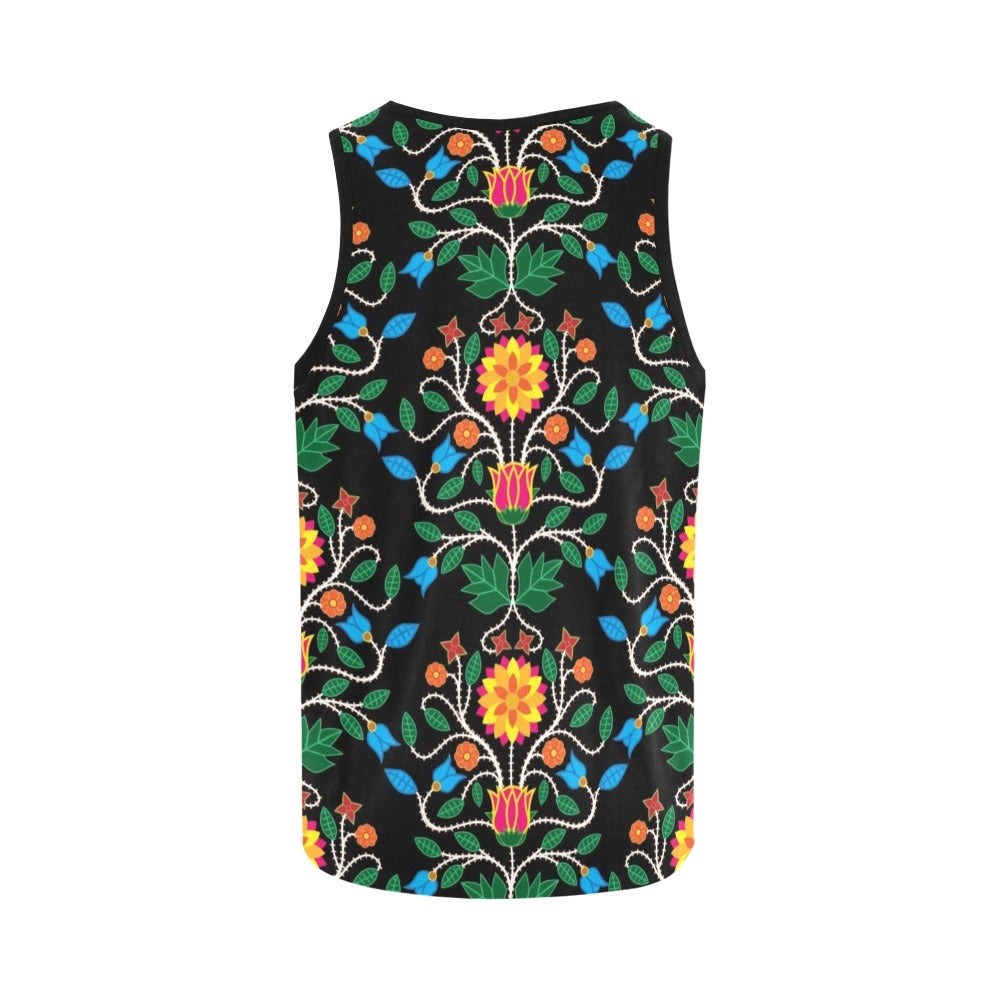 Floral Beadwork Four Clans All Over Print Tank Top for Women (Model T43) All Over Print Tank Top for Women (T43) e-joyer