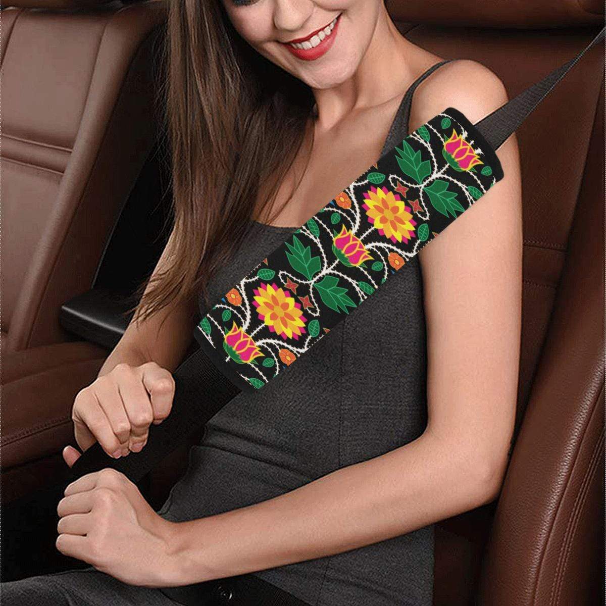 Floral Beadwork Four Clans Car Seat Belt Cover 7''x12.6'' Car Seat Belt Cover 7''x12.6'' e-joyer
