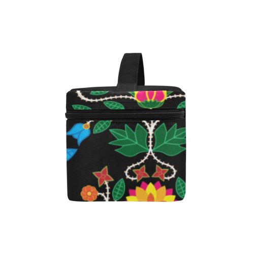 Floral Beadwork Four Clans Cosmetic Bag/Large (Model 1658) Cosmetic Bag e-joyer