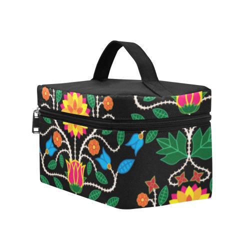 Floral Beadwork Four Clans Cosmetic Bag/Large (Model 1658) Cosmetic Bag e-joyer