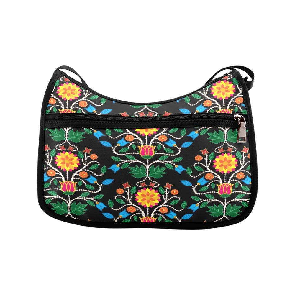 Floral Beadwork Four Clans Crossbody Bags (Model 1616) Crossbody Bags (1616) e-joyer