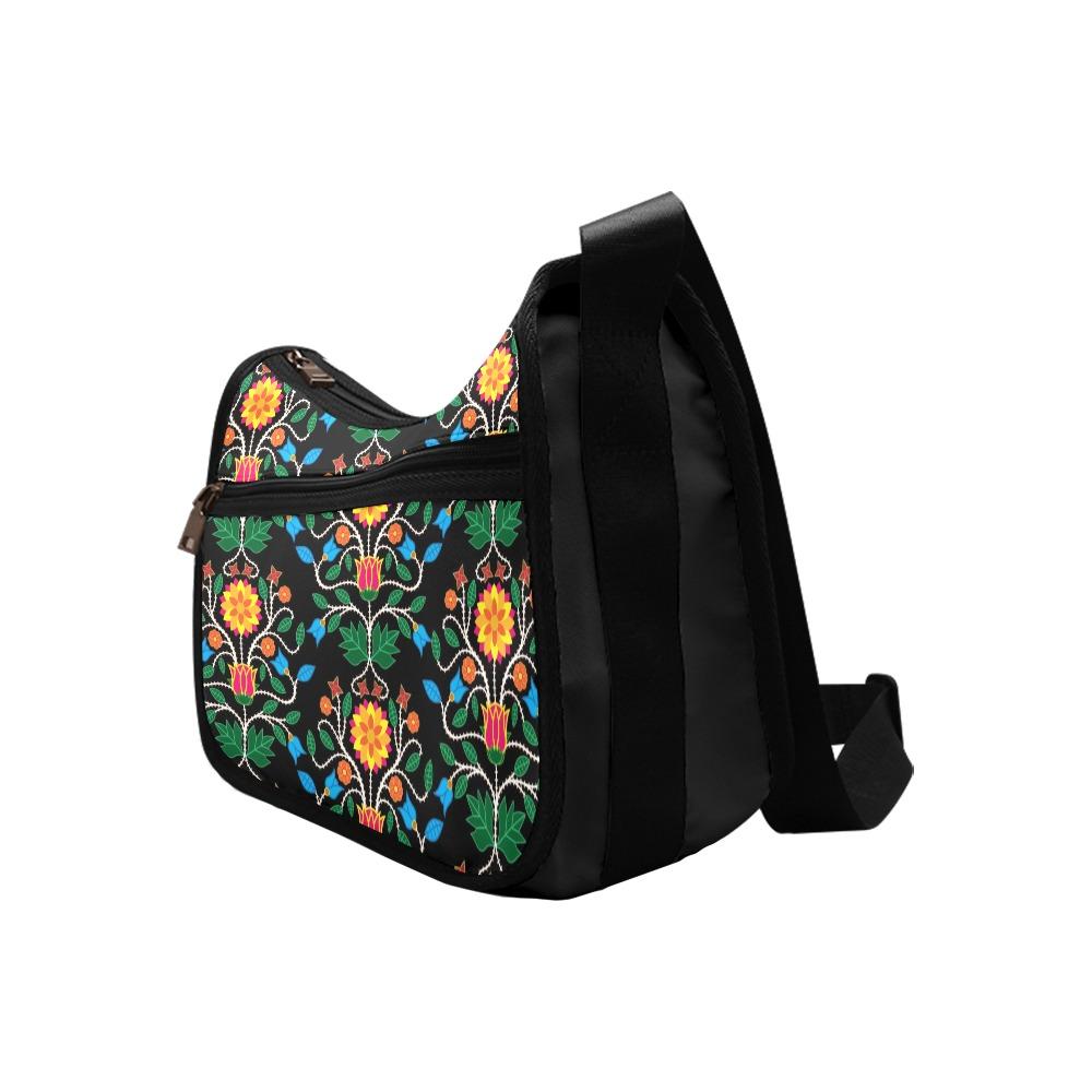 Floral Beadwork Four Clans Crossbody Bags (Model 1616) Crossbody Bags (1616) e-joyer