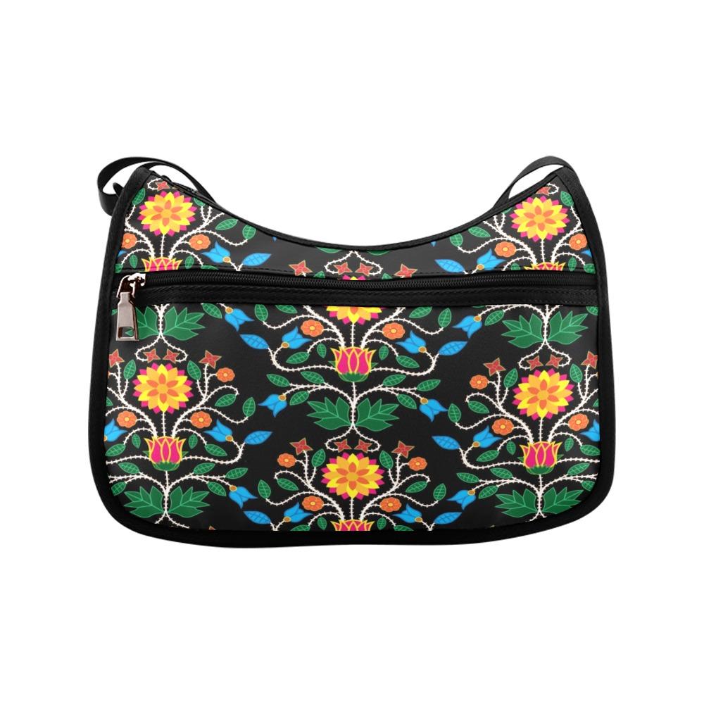 Floral Beadwork Four Clans Crossbody Bags (Model 1616) Crossbody Bags (1616) e-joyer